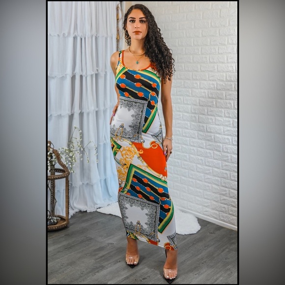 Dresses & Skirts - Elegant Multicolor Maxi Dress
